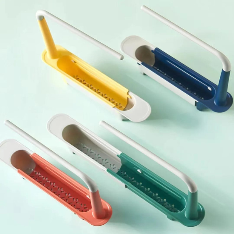 Kitchen Organizer Telescopic Sink Shelf Draining Rack Soap