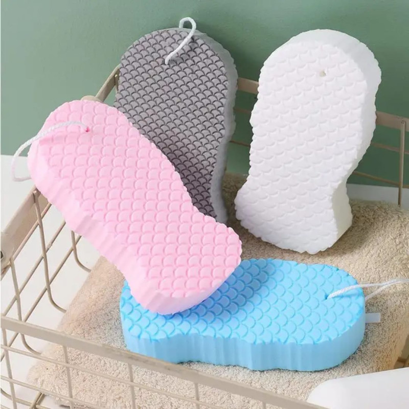 4 Pcs Silicone Bath Sponge Scrubber